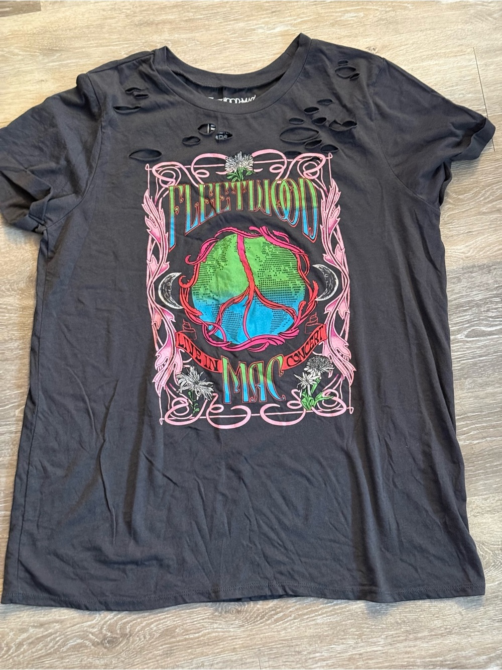 Fleetwood Mac Women’s Black Graphic Short Sleeve Tee